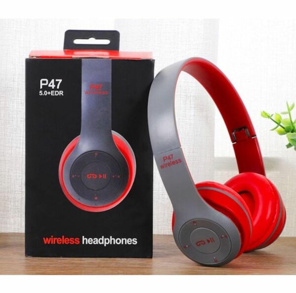 Casque Bluetooth P47 Rouge