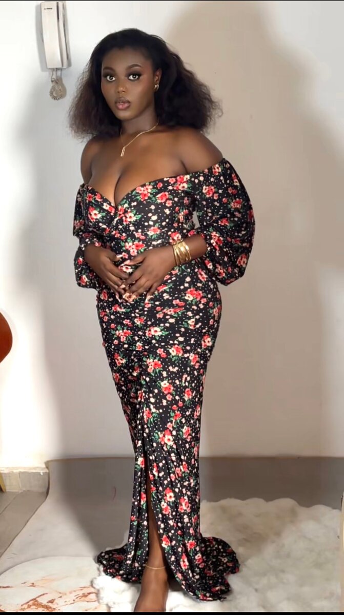 Robe longue fleurie glamour