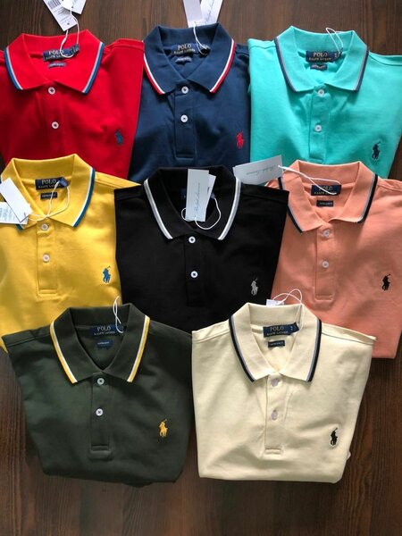 Polos classiques multicolores
