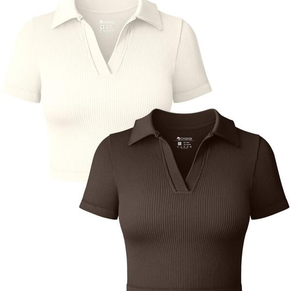 Ensemble tops côtelés femme