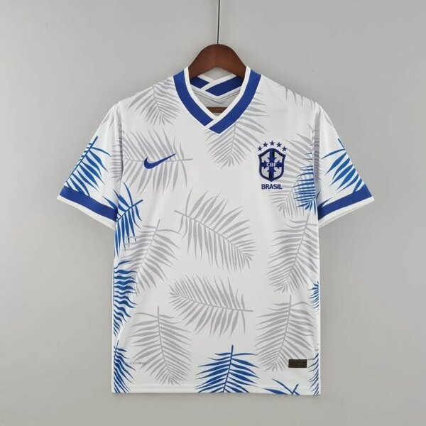 Maillot foot Brésil blanc