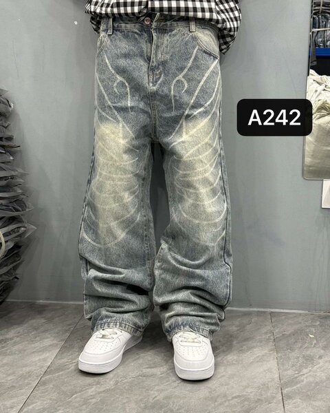 Jeans larges décontractés homme