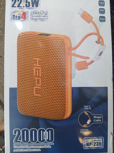 Power Bank 20,000mAh 22,5W