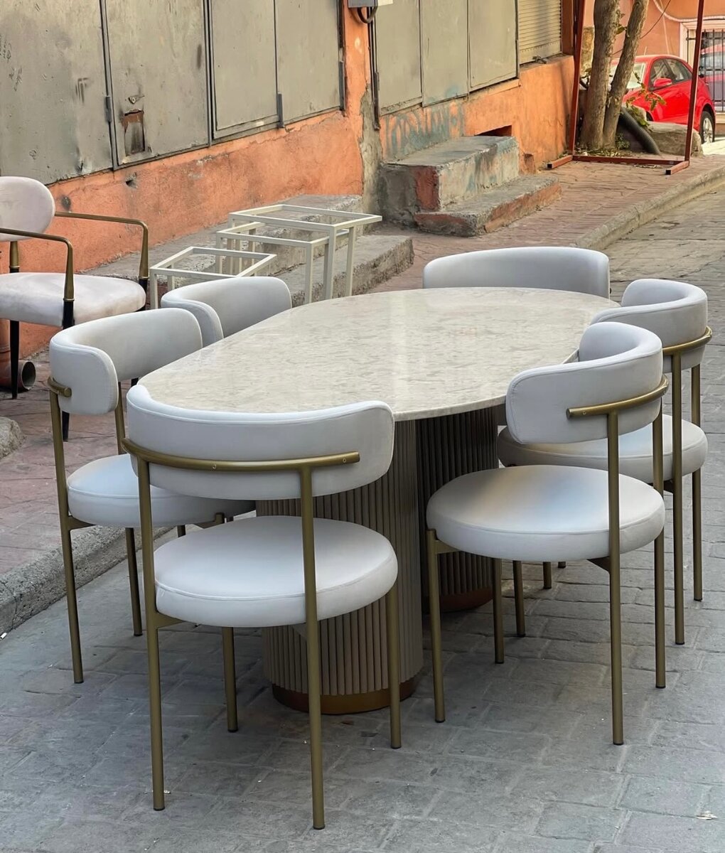 Table à manger moderne 6 place