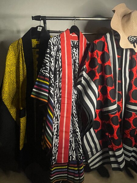 Vibrant Patterned Kimonos robe