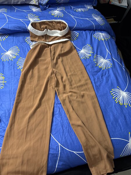 Pantalon taille haute femme