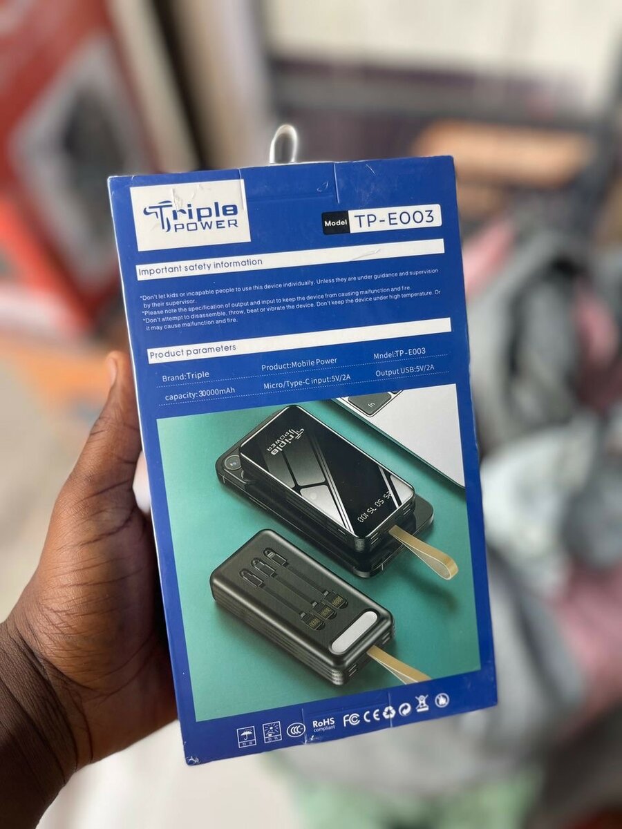 Triple Power 30,000mah Power Bank