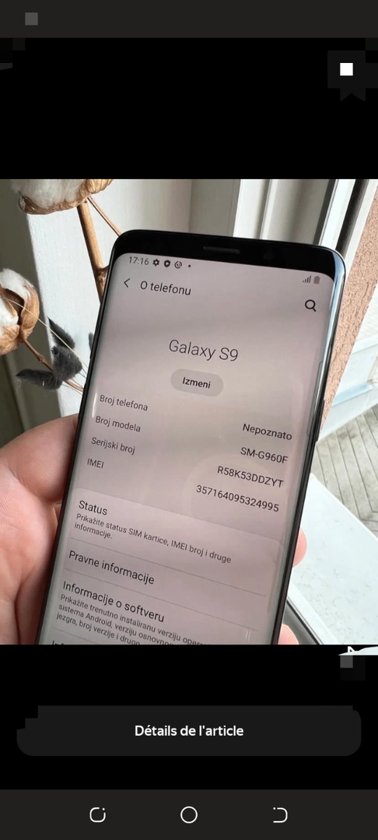 Samsung Galaxy S9 Reconditionné