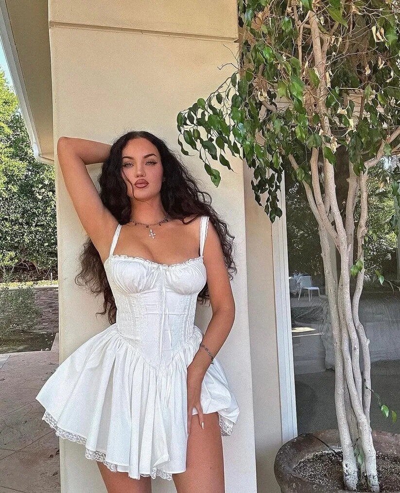 Robe Corset Blanc Élégante