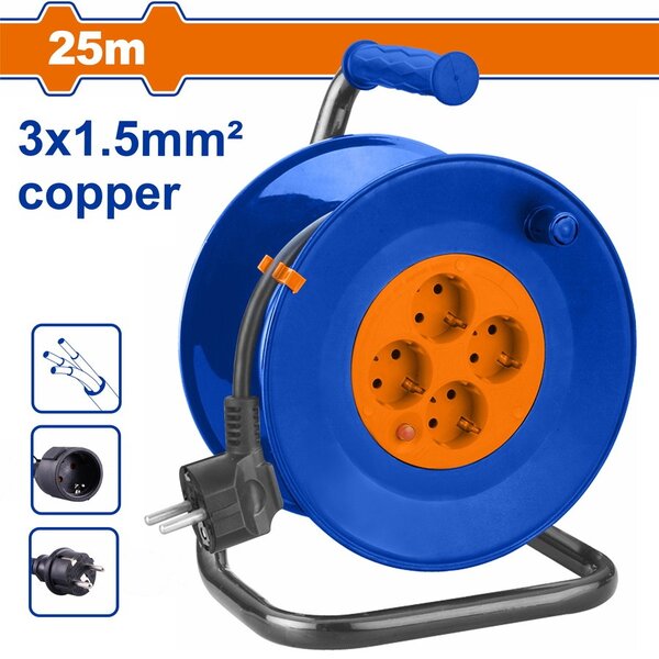 Enrouleur électrique 25m cuivre