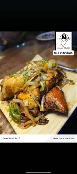 1/2 poulet sauté avec garnitur