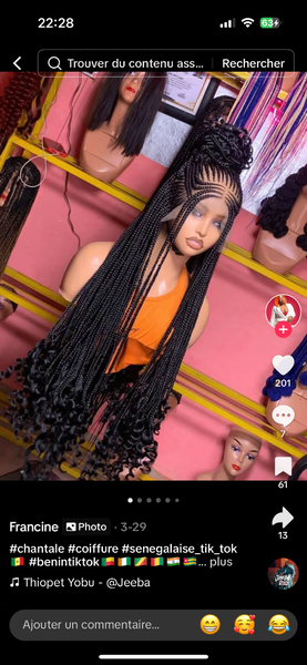 Perruque tresse