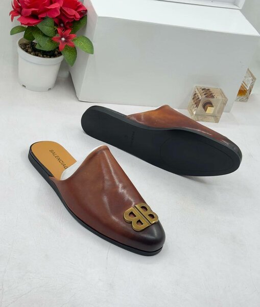 Balenciaga Brown Half Shoes