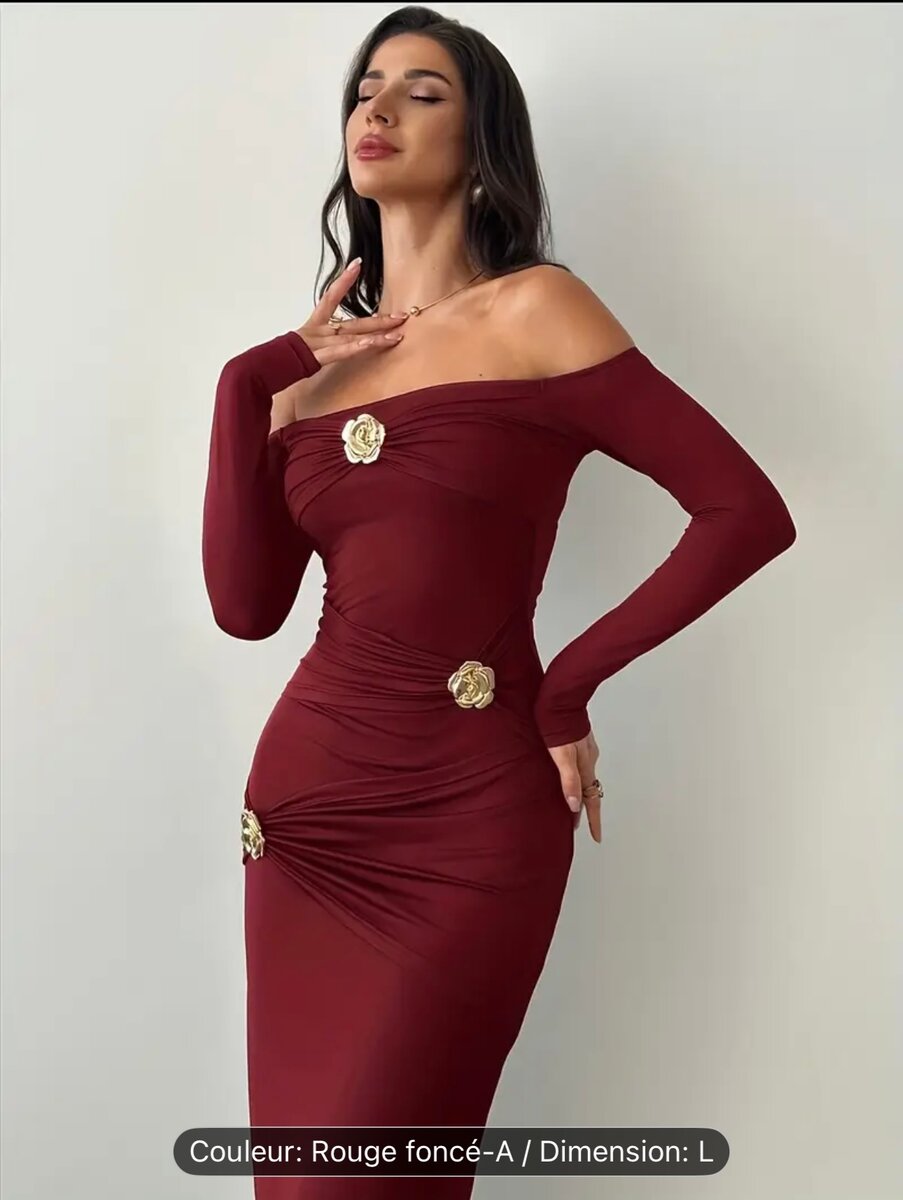 Robe rouge élégante