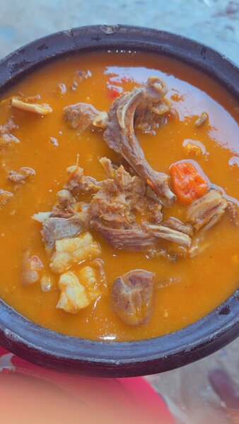 Délicieux cabri sauté