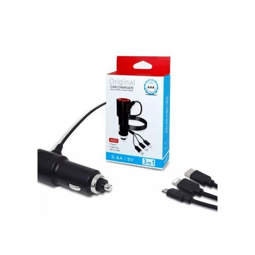 3-in-1 Car Charger Adapter