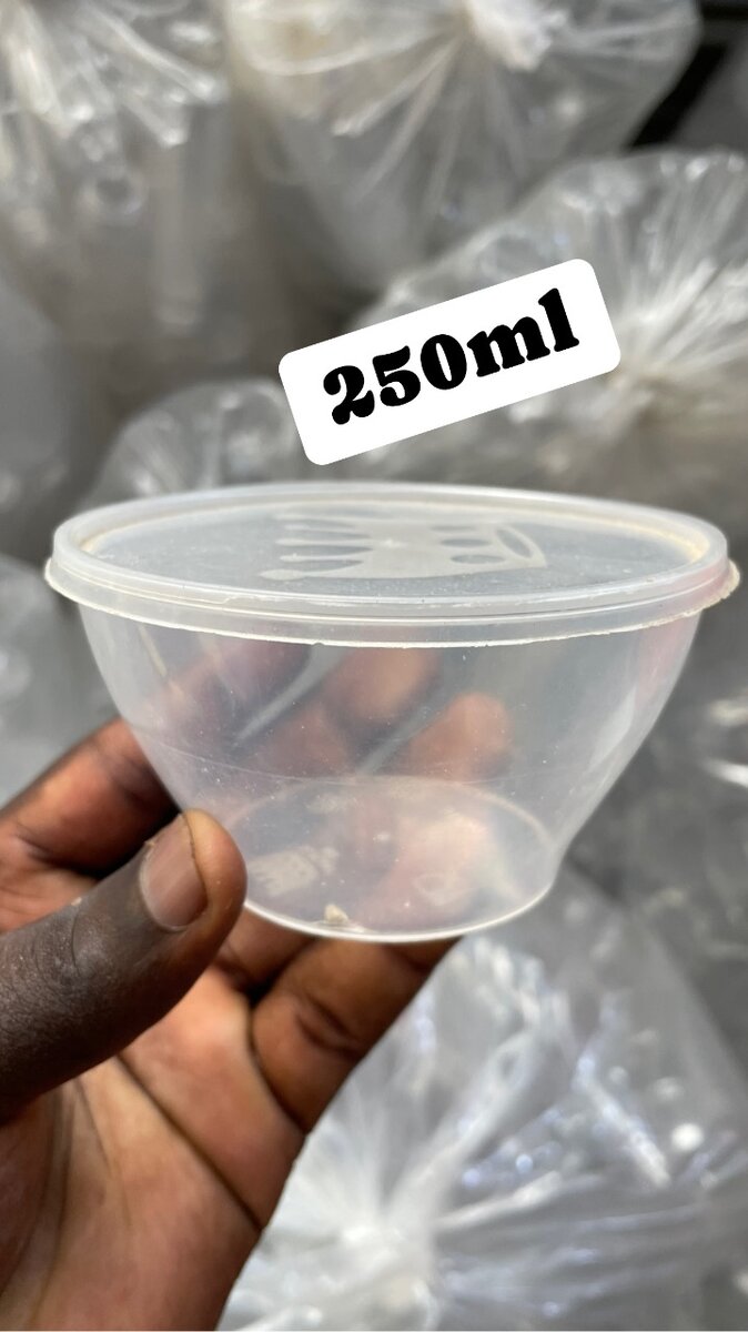 250ml Plastic Food Containers