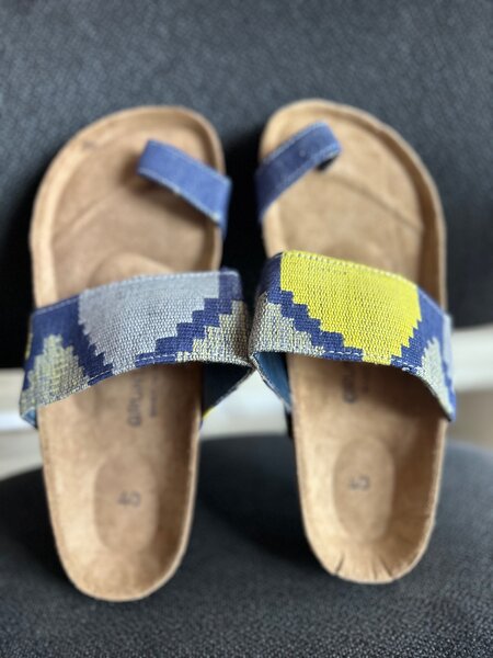 Kente made Slippers size 40