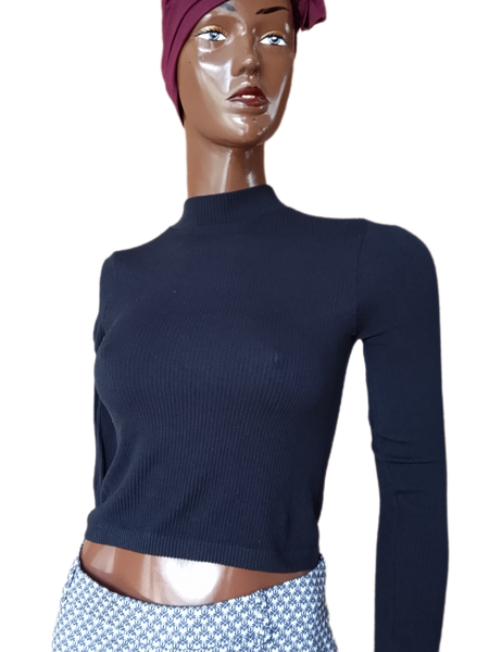 Pull col montant femme