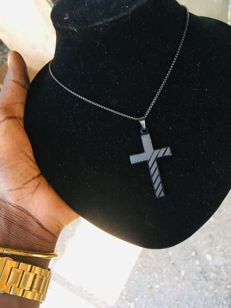 Black Cross Necklace