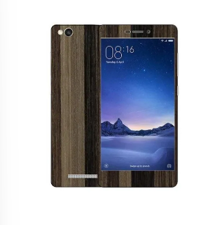 Xiaomi Redmi 3s Brown Stripped Wooden Texture Mobile Skin