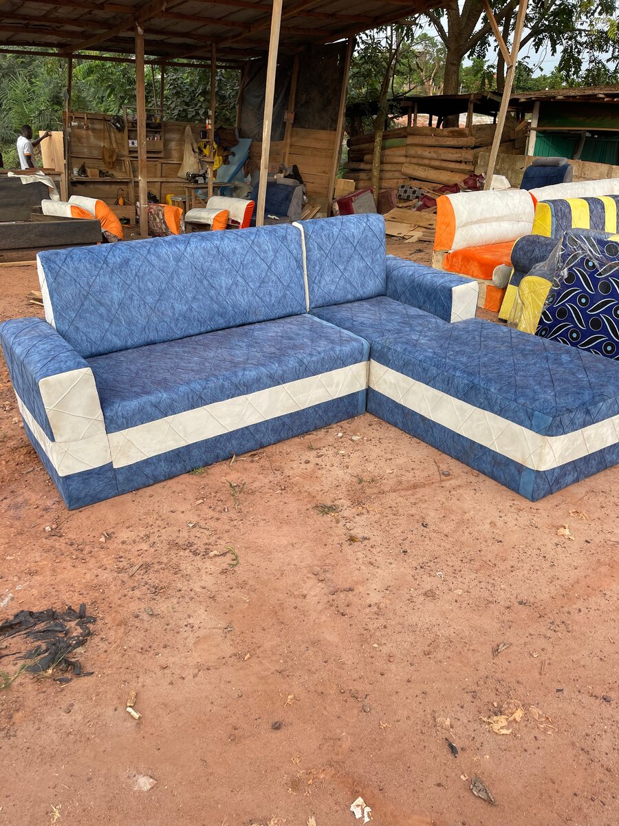 Canapé d'angle moderne en tissu