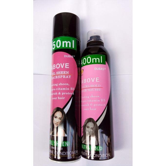 Above Hair Mousse & Hairspray Set