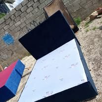 custom made bed with a high base