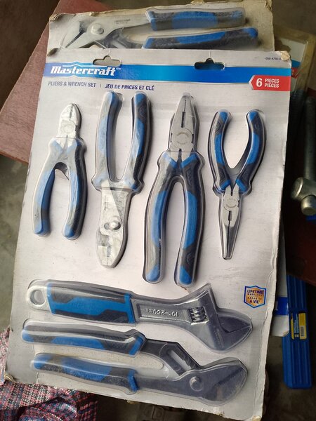 Pliers and wrench set MasterCraft brand