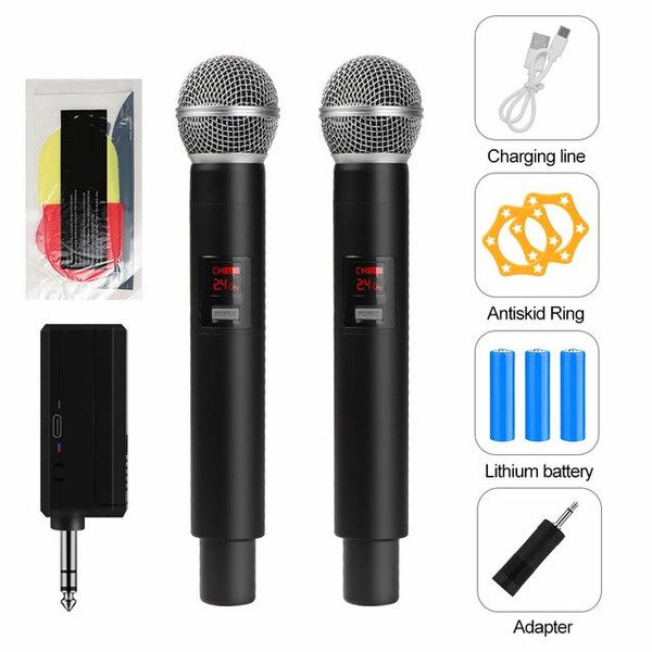 Wireless handheld microphone