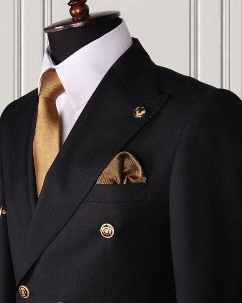 Original Black Double Breasted Suit
