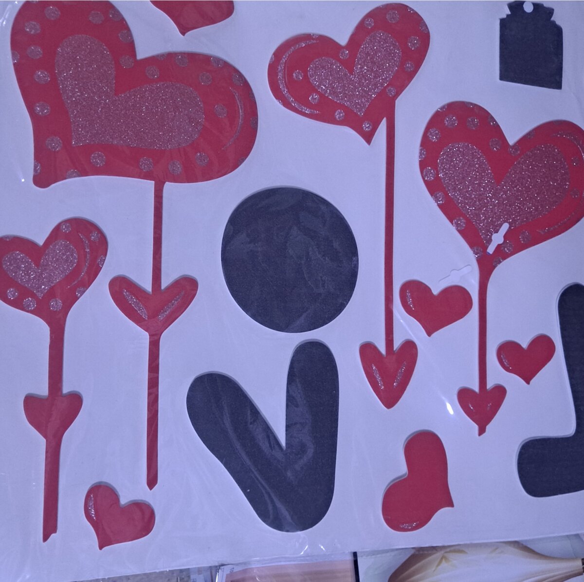 Autocollant pour décoration de maison en forme de coeur