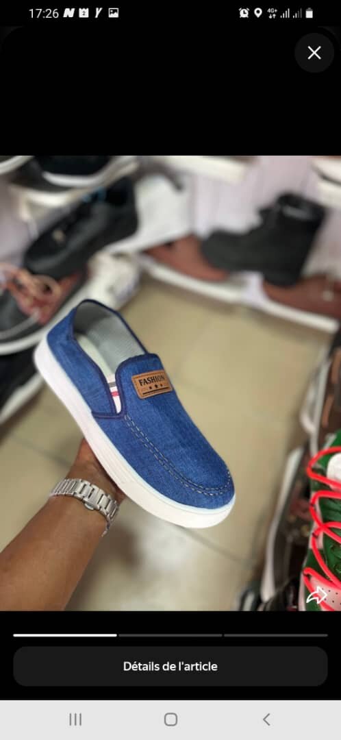 Chaussures Bateau en Denim