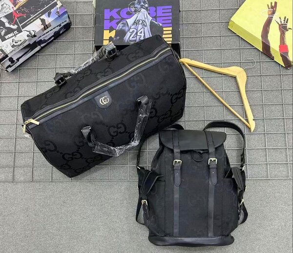 Black travel bag &backpack