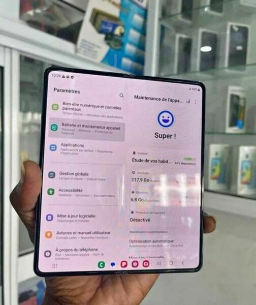 Smartphone pliable haut de gamme