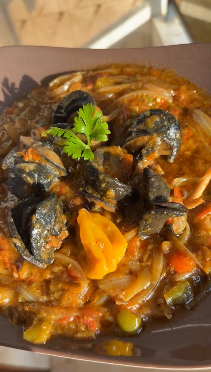 Escargots sautés et Foufou