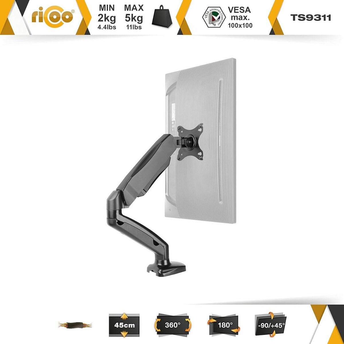 Support un Ecran -Robot -Pivot