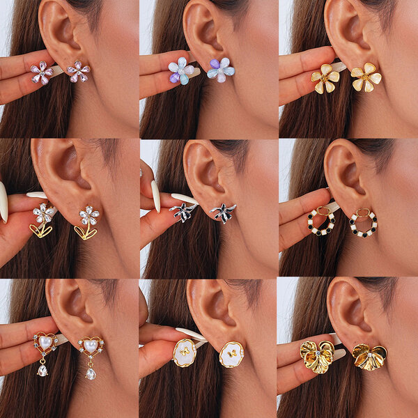 Boucles d'oreilles fantaisie élégantes