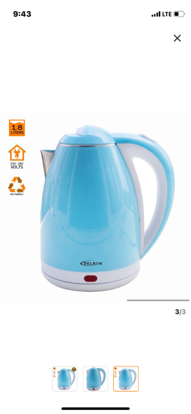 1.8L- Electric Kettle - White/Blue