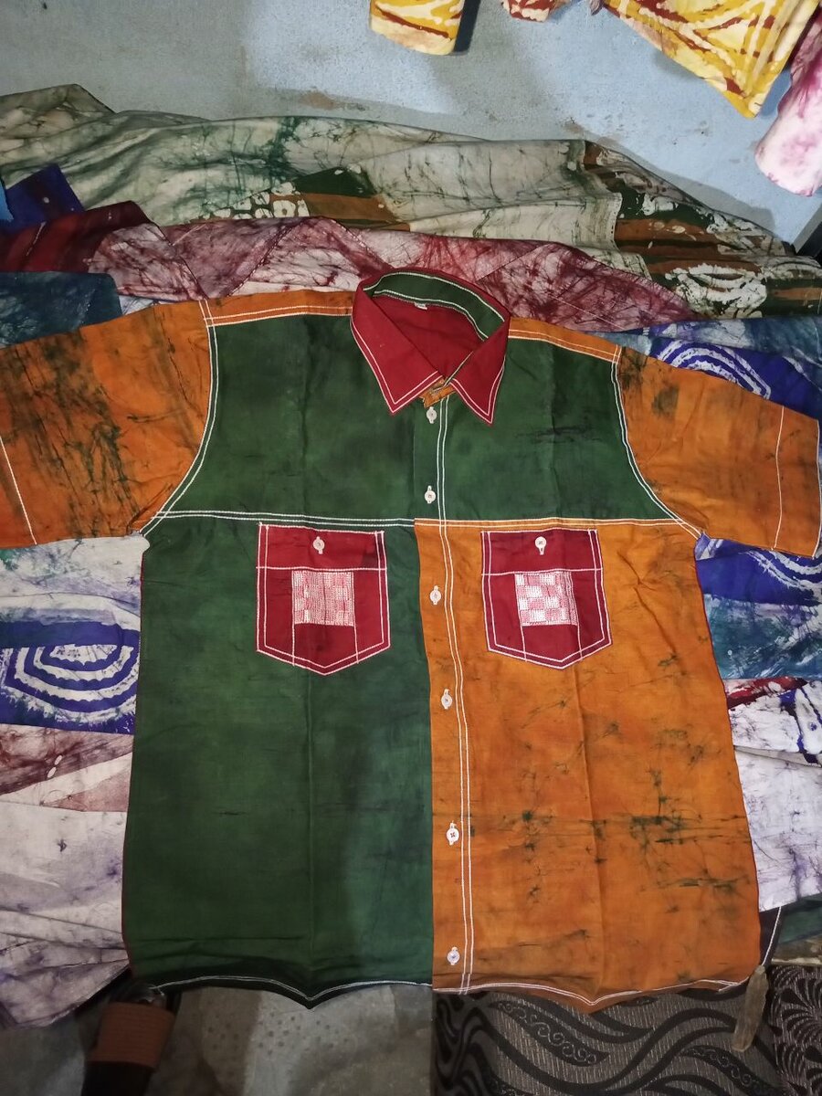 Chemise en Wax Colorée