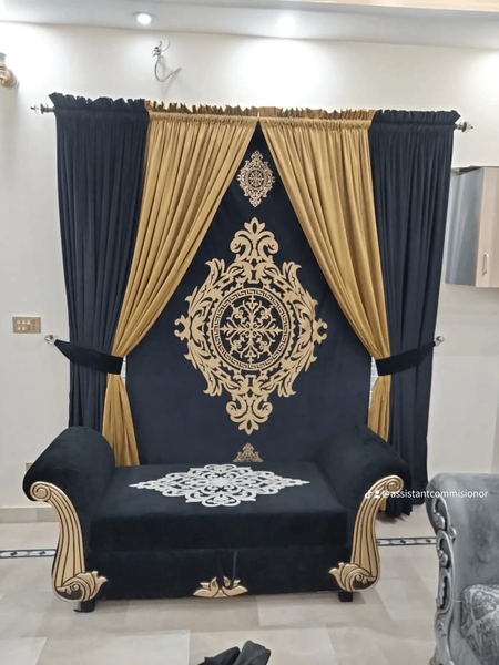 Organza and velvet combo