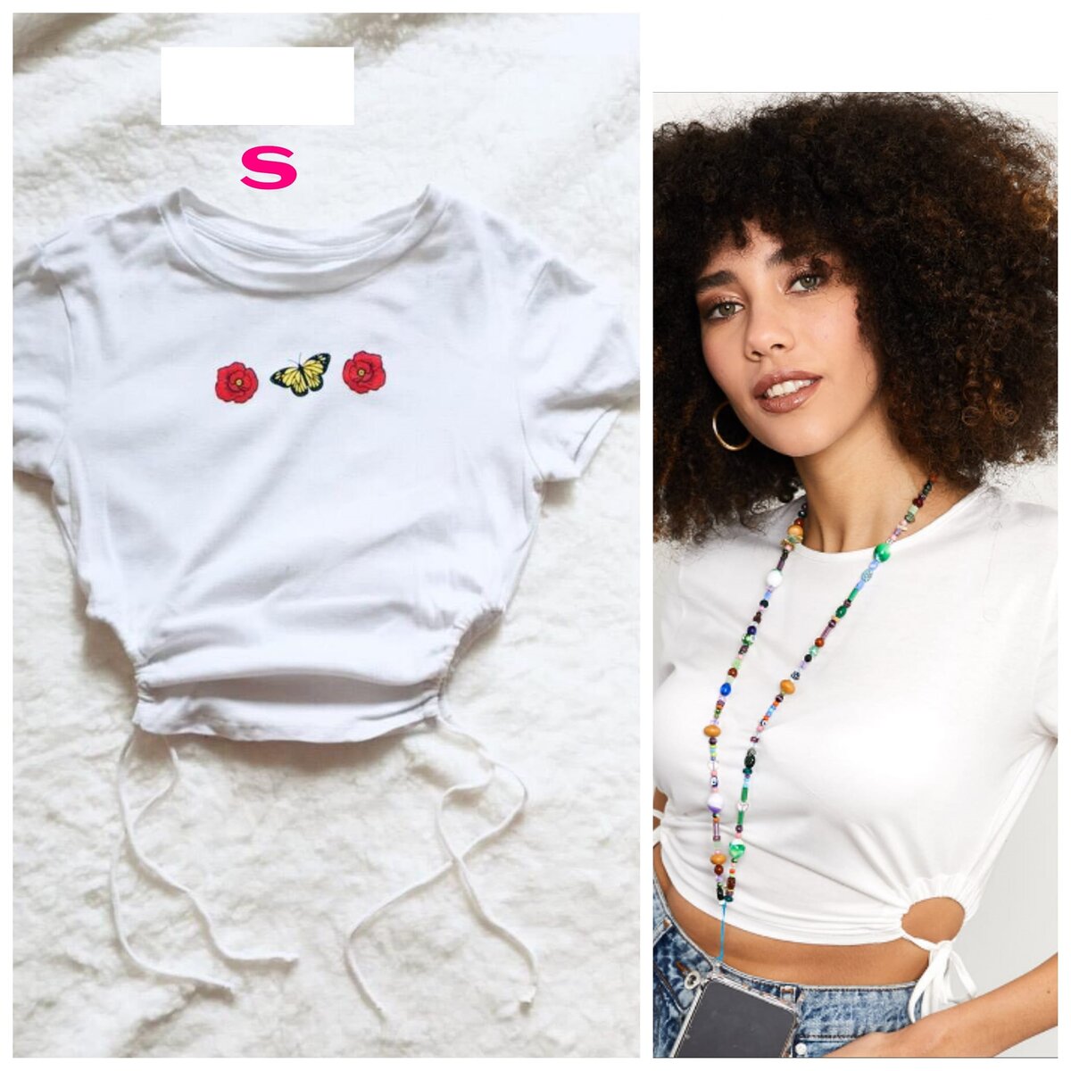 Salaula crop tops and tops