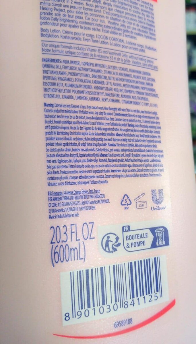 Vaseline Daily Brightneing Lotion