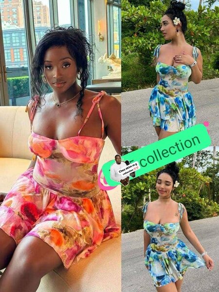 Robe d'été fleurie colorée