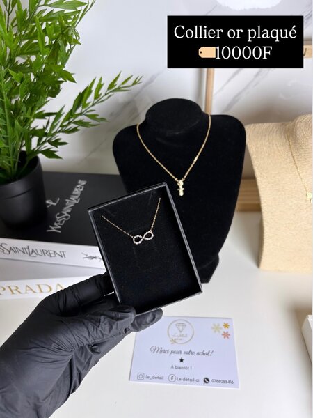 Collier Plaqué Or Infini