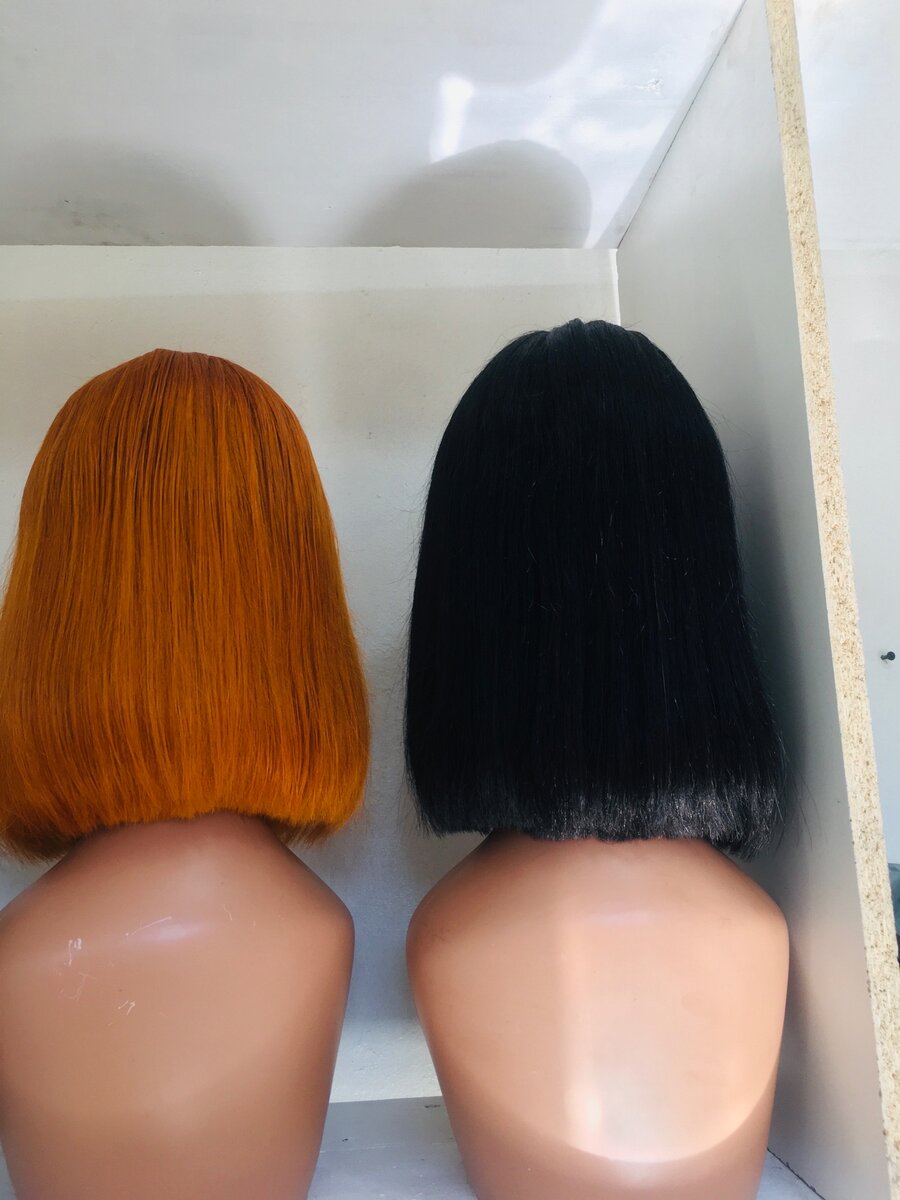 Double drawn wigs