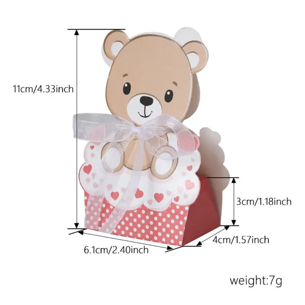 Mini boxes dragées Oursons