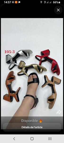 Sandales à talons élégantes femme