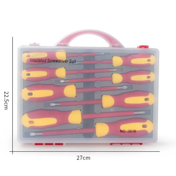 8Pcs Magnetised Industrial Screwdriver Set
