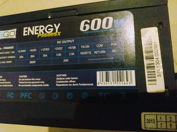 600w psu